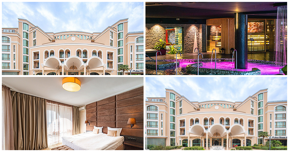 До края на Ноември в Свети Влас: Нощувка на база Ultra All Inclusive, плюс релакс зона и басейни, от Гранд Хотел Свети Влас*****