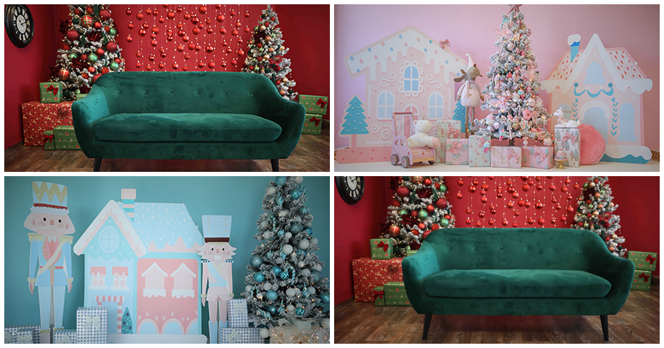 Коледна фотосесия с 5 декора, с възможност за обработка на всички заснети кадри, от Photo Studio VK Коледна фотосесия с 5 декора, с възможност за обработка на всички заснети кадри, от Photo Studio VK