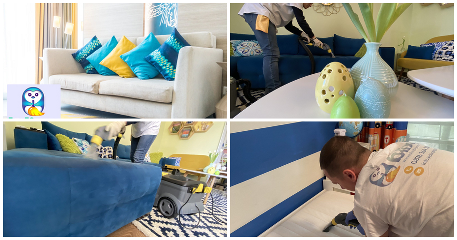 Пране на диван с до 5 седящи места или на единичен или двоен матрак, от Почистваща фирма Blixy