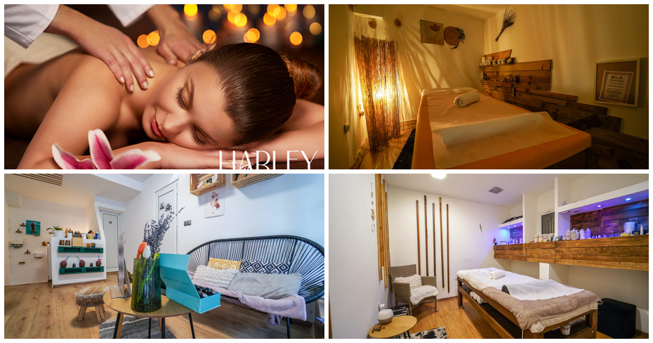 Класически масаж на цяло тяло “Амбър и Злато” и рефлексотерапия – с възможност за масаж на лице, плюс подарък чай с бисквитки, от Салон Harley Spa