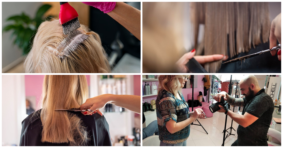 Боядисване на корени, плюс луксозна терапия за коса с див хавайски джинджифил и стайлинг със сешоар, от Salon.de.coiffure